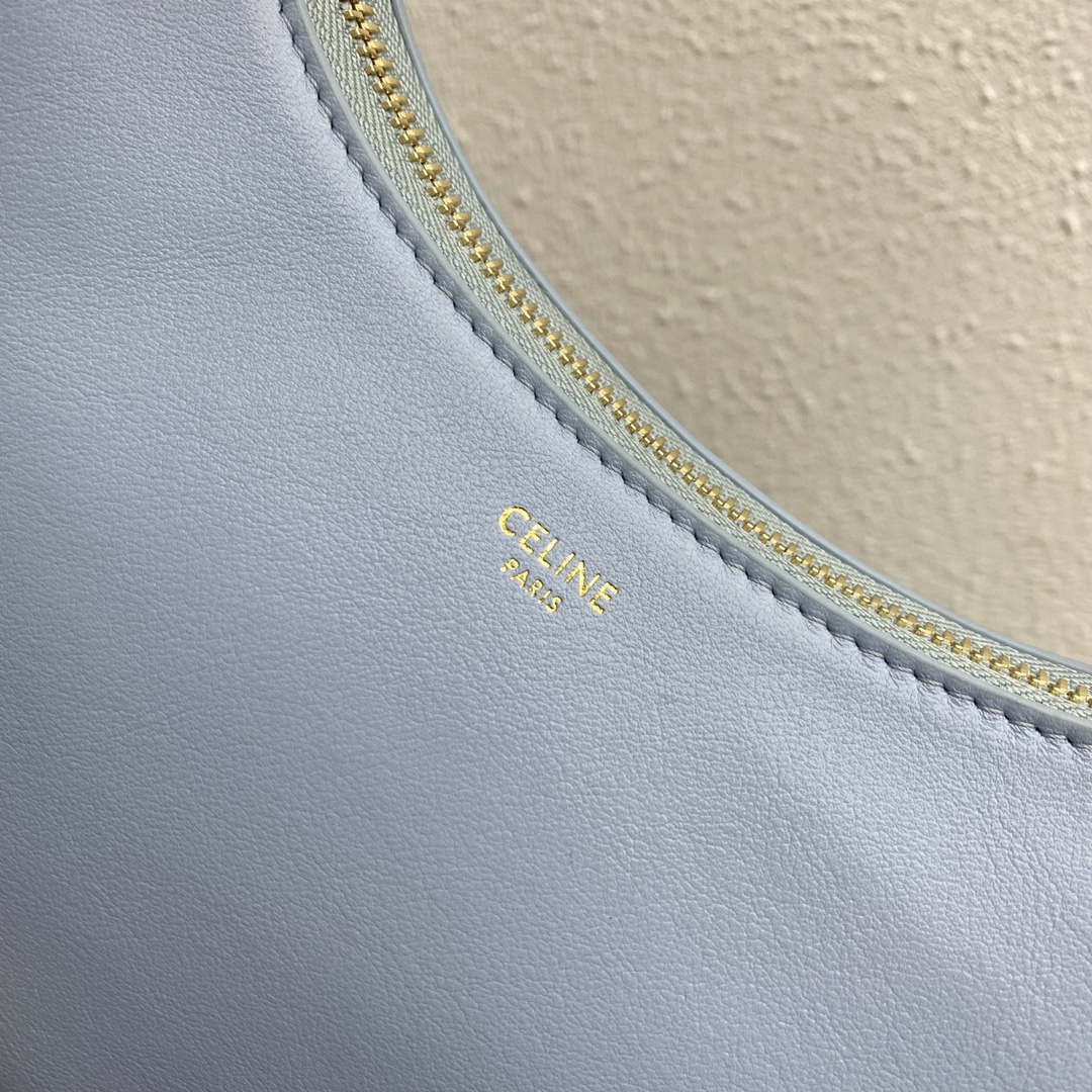 Celine Medium Ava Strap Bag In Smooth Calfskin Shoulder Bag Blue 196923